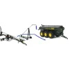 Manufacturer_First Gear, Inc. Implements<1/64 Husky 3 Piece Set with Tank Spreader, Pipe Cart & Lagoon Pump