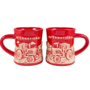 Outback Toys Kitchen<IH 1066 Raised-Relief 12oz Red Mug