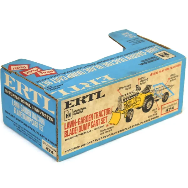 Manufacturer_ERTL Lawn & Garden<1/16 IH Cub Cadet 129 Garden Tractor with Blade & Cart