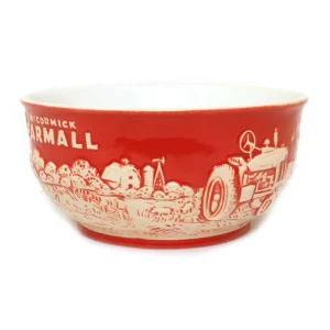 Outback Toys Kitchen<IH Farmall & Case IH Double Side Small Raised-Relief Stoneware Bowl