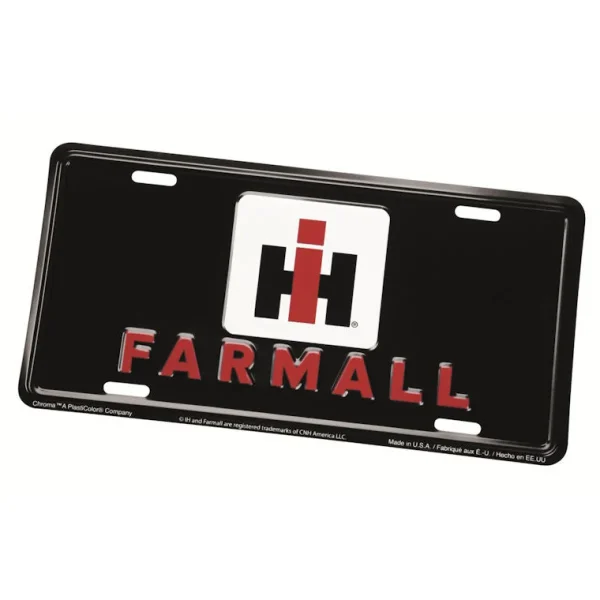 Outback Toys Tools & Auto<IH Farmall 6in x 12in Metal License Plate