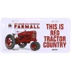 Outback Toys Tools & Auto<IH Farmall M "This is Red Tractor Country" Metal License Plate, 11.875in x 6in