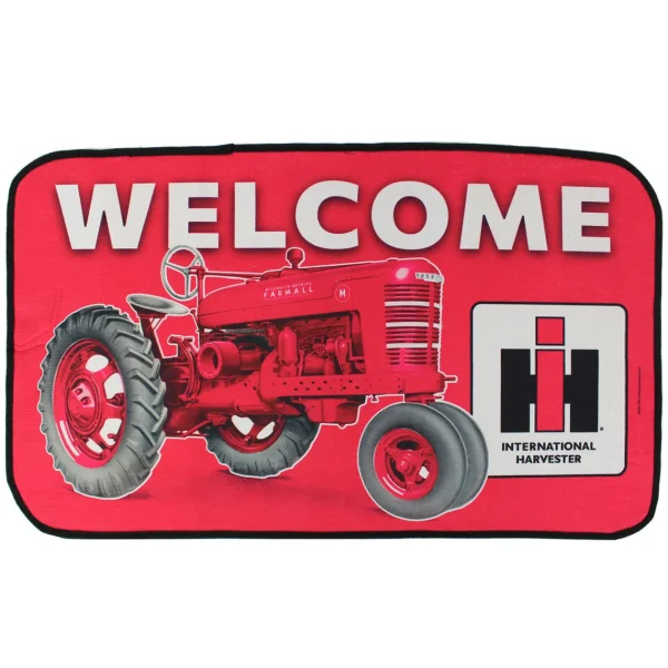 Outback Toys Outdoor<IH Farmall M Tractor Welcome Mat, 30in x 17.75in