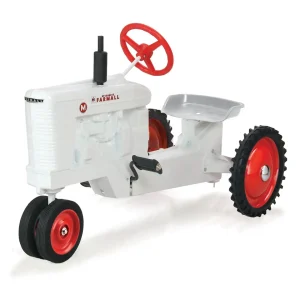 Manufacturer_Scale Models Ih Farmall & Case Ih<IH Farmall M White Demonstrator Narrow Front Pedal Tractor by Scale Models