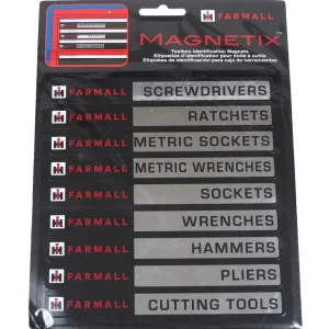 Outback Toys Tools & Auto<IH Farmall Toolbox Identification Magnet Labels