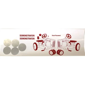 Manufacturer_Scale Models Ih Farmall & Case Ih<IH Farmall White Demonstrator PEDAL DECALS, Star & Demonstrator