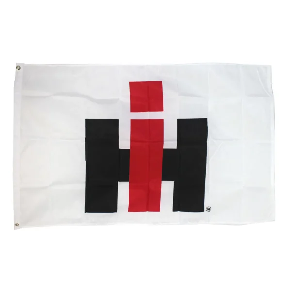Outback Toys Outdoor<IH Logo 3' x 5' White Nylon Flag