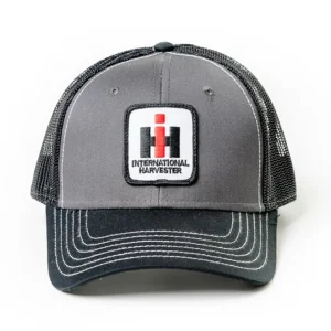 Outback Toys Ih Farmall<IH Logo Gray & Black Mesh Back Hat