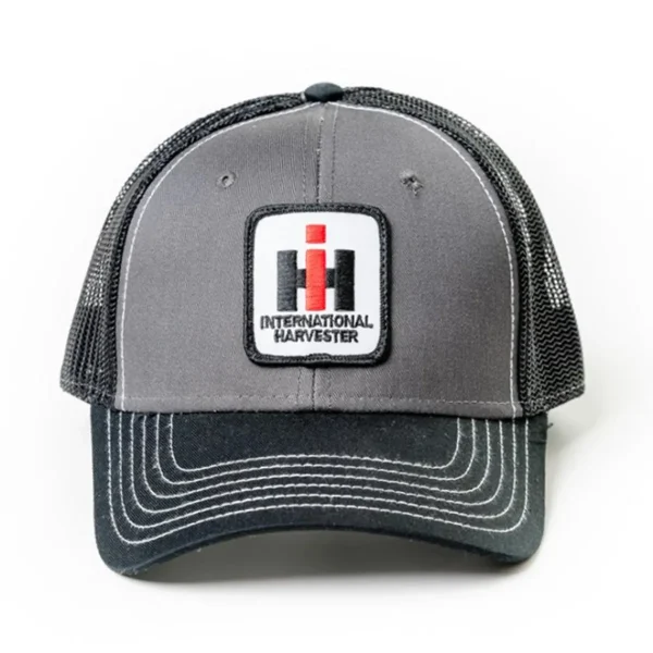 Outback Toys Ih Farmall<IH Logo Gray & Black Mesh Back Hat