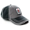 Outback Toys Ih Farmall<IH Logo Gray and Black Distressed Hat