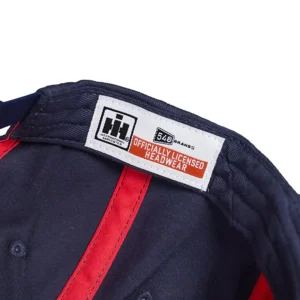 Outback Toys Case Ih & Ji Case<IH Logo Navy Blue Baseball Cap with American Flag Star-Filled IH Logo