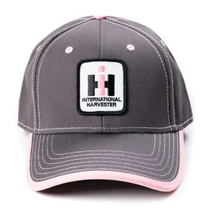 Outback Toys Ih Farmall<IH Stitched Logo Gray with Pink Accents Hat
