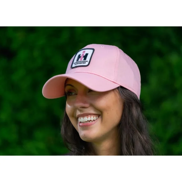 Outback Toys Ih Farmall<IH Stitched Logo Solid Pink Adult Hat