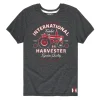 Outback Toys Ih Farmall<IH Turbo Tractor Distressed Youth Charcoal Gray Short Sleeve T-Shirt