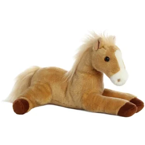 Manufacturer_Aurora Stuffed Animals & Puppets<12in Butterscotch Palomino Horse Flopsie Plush Animal by Aurora
