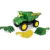 Manufacturer_ERTL Dump Trucks<15 Inch Large John Deere BIG SCOOP Dump Truck with 3 Piece Sand Tool Set