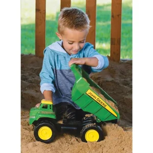 Manufacturer_ERTL Dump Trucks<15 Inch Large John Deere BIG SCOOP Dump Truck with 3 Piece Sand Tool Set