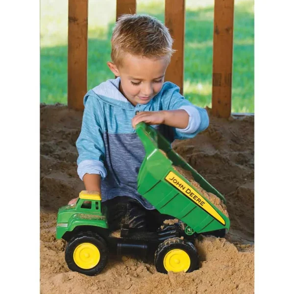 Manufacturer_ERTL Dump Trucks<15 Inch Large John Deere BIG SCOOP Dump Truck with 3 Piece Sand Tool Set