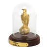 Outback Toys Farm Art & DéCor<3.4 Inch "Gold" JI Case Old Abe Eagle on Globe in Enclosed Stand
