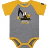 Outback Toys John Deere<Infant John Deere Construction Gray & Yellow Born to Build Short Sleeve Onesy