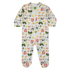 Outback Toys John Deere<Infant John Deere Farm Elements Zip-Up Coverall Pajamas