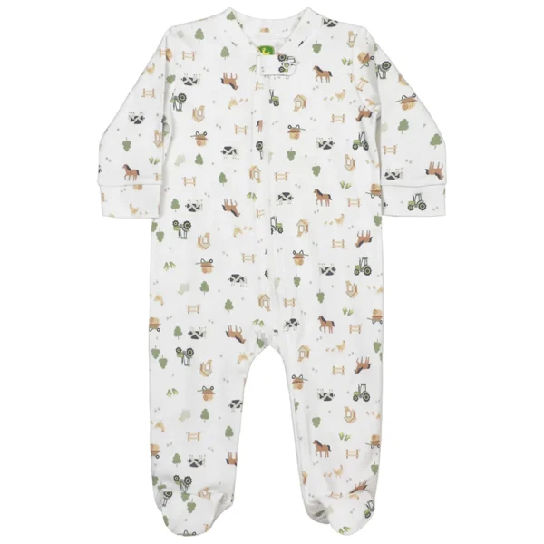 Outback Toys John Deere<Infant John Deere Farmland Zip-Up Coverall Pajamas