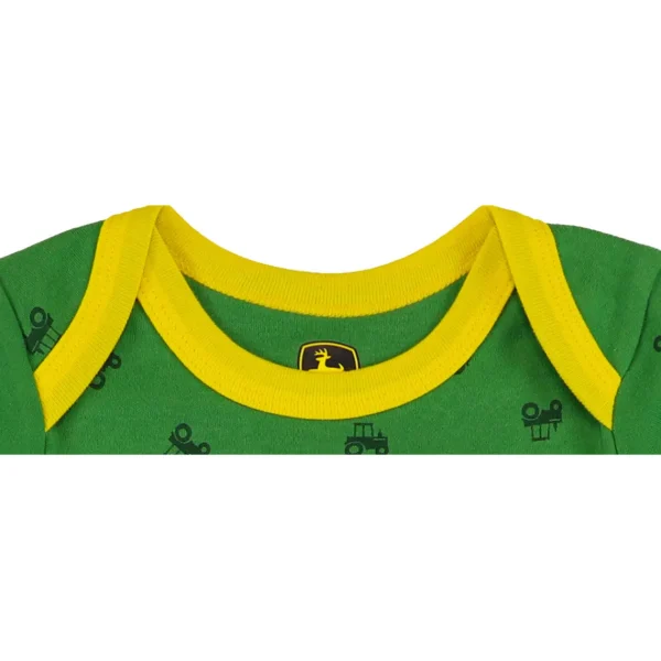 Outback Toys John Deere<Infant John Deere Green & Yellow Vroom! Short Sleeve Onesy