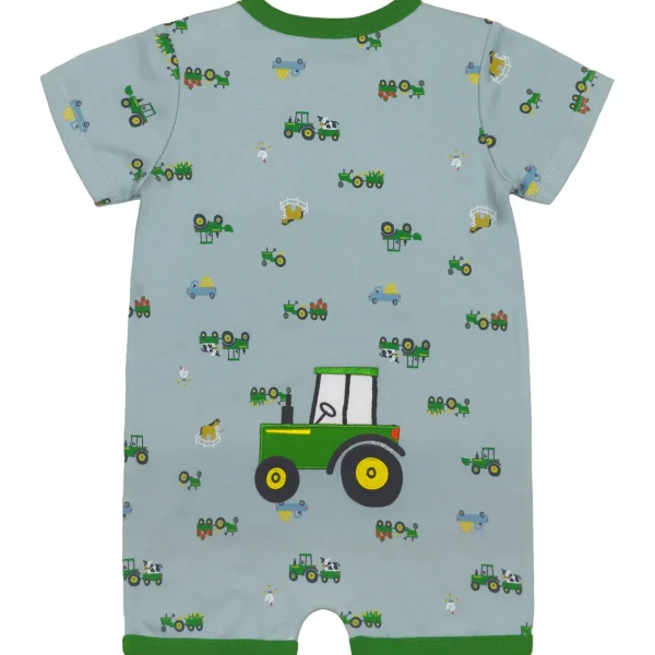 Outback Toys John Deere<Infant John Deere Green Tractor Romper Short Sleeve Onesy