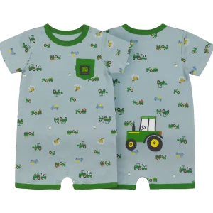 Outback Toys John Deere<Infant John Deere Green Tractor Romper Short Sleeve Onesy