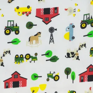 Outback Toys John Deere<Infant John Deere White & Green Farmland Short Sleeve Onesy