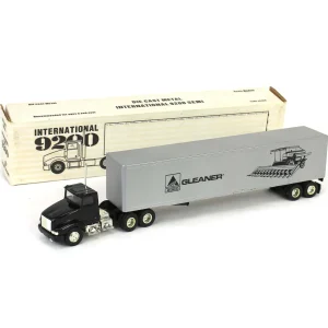 Manufacturer_Scale Models Box Trucks & Trailers<1/64 International 9200 Semi with AGCO Gleaner Box Trailer, 1995 Louisville Show