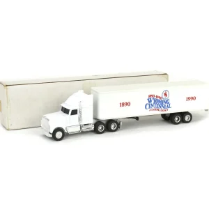 Manufacturer_ERTL Box Trucks & Trailers<1/64 International Wyoming Centennial Semi with Box Trailer