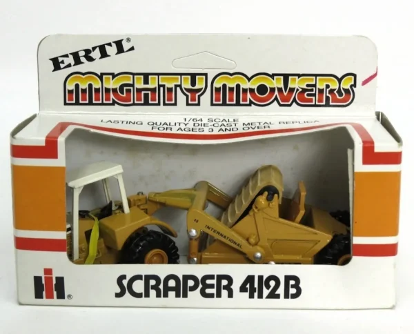 Manufacturer_ERTL Scrapers<1/64 International 412B Pan Scraper, ERTL Mighty Movers
