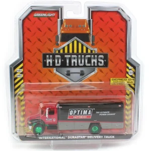 Manufacturer_Greenlight Collectibles Box Trucks & Trailers<1/64 International Durastar 4400 Delivery Truck, OPTIMA Batteries, HD Truck Series 24--CHASE UNIT