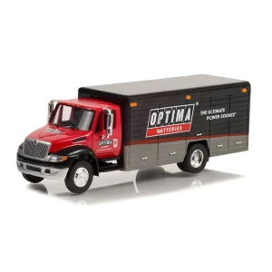 Manufacturer_Greenlight Collectibles Box Trucks & Trailers<1/64 International Durastar 4400 Delivery Truck, OPTIMA Batteries, HD Truck Series 24