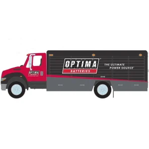 Manufacturer_Greenlight Collectibles Box Trucks & Trailers<1/64 International Durastar 4400 Delivery Truck, OPTIMA Batteries, HD Truck Series 24