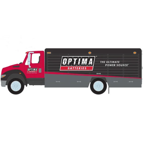Manufacturer_Greenlight Collectibles Box Trucks & Trailers<1/64 International Durastar 4400 Delivery Truck, OPTIMA Batteries, HD Truck Series 24