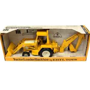 Manufacturer_ERTL Loaders<1/16 International Harvester Die cast Loader/Backhoe by ERTL, Made in the USA