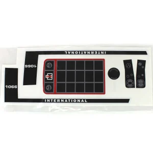 Outback Toys Ih Farmall & Case Ih<International Harvester 1066 Black Stripe Pedal Tractor Decal Set