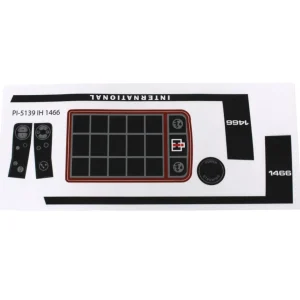 Outback Toys Ih Farmall & Case Ih<International Harvester 1466 Black Stripe Pedal Tractor Decal Set