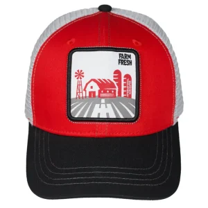 Outback Toys Case Ih & Ji Case<International Harvester Farm Fresh Patch Mesh Back Trucker Hat