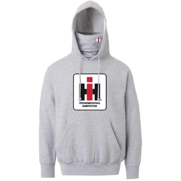 Outback Toys Ih Farmall<International Harvester Grey Neck Gaiter Hooded Sweatshirt
