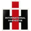 Outback Toys Branded Signs<International Harvester IH Logo Die-cut Embossed Metal Sign, 15in x 17in