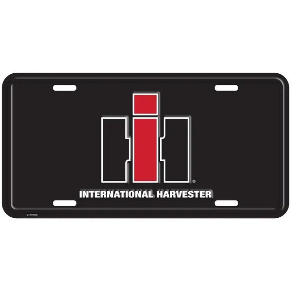 Outback Toys Tools & Auto<International Harvester 12in x 6in Black License Plate