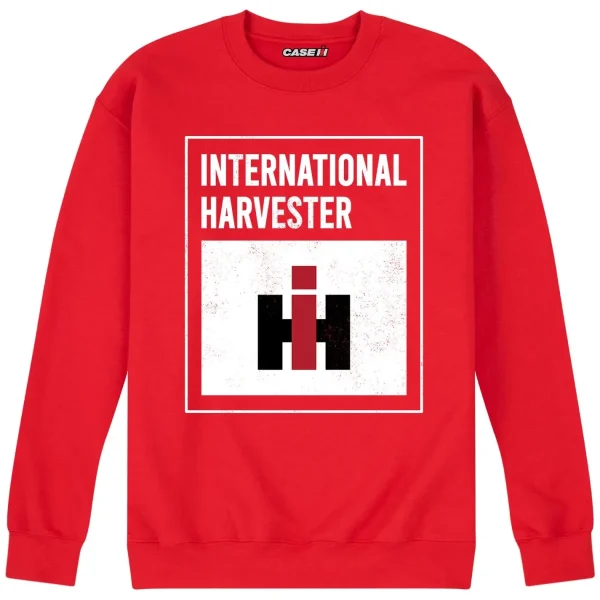 Outback Toys Ih Farmall<International Harvester Logo Red Crew Neck Sweatshirt