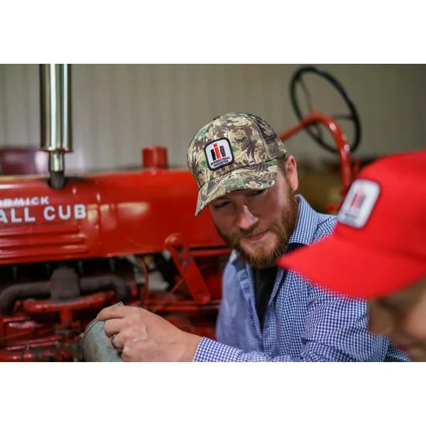 Outback Toys Ih Farmall<International Harvester Logo Camo Cap with Mesh Back
