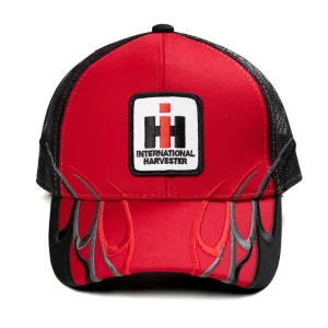 Outback Toys Ih Farmall<International Harvester Red & Black Flame Mesh Back Hat