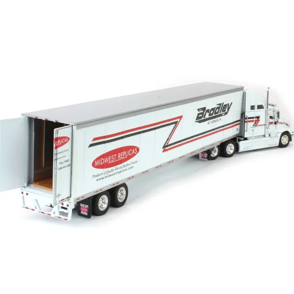 Manufacturer_Other Box Trucks & Trailers<1/53 International 9400i Bradley Trucking Semi with Wabash Duraplate Trailer