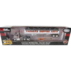 Manufacturer_DCP by First Gear Agricultural Trucks<1/64 International 9100i with Grain Trailer, 2003 Toy Truck N Construction Show Edition