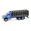Manufacturer_Greenlight Collectibles Tow & Straight Trucks<1/64 2018 International WorkStar Platform Stake, Blue, S.D. Trucks Series 19